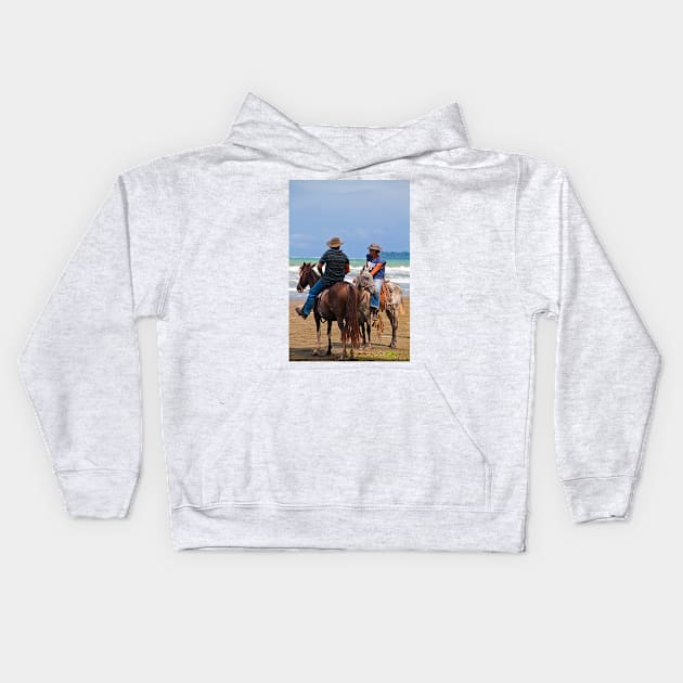 Costa Rica. Cahuita. Cowboys. Kids Hoodie by vadim19